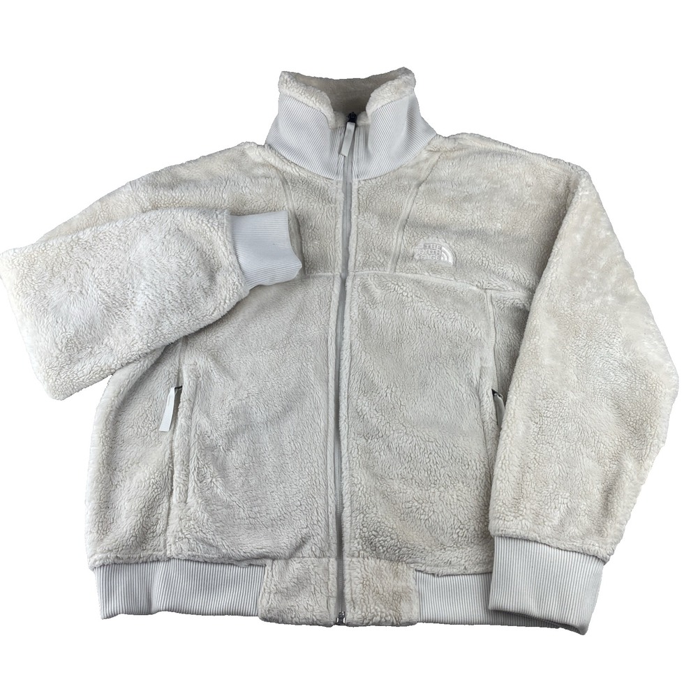 The North‎ Face Osito  Fleece Jacket Women's Medium  Cream  Short Full Zip
